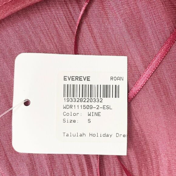 NWT Evereve Roan + Ryan Tallulah Holiday Midi Dress in Burgundy Wine Size Small - Picture 12 of 15